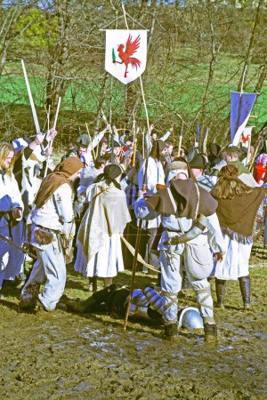 Photo for Peasants' revolt a.d. 1573., reenactment of the final battle,7, Donja Stubica, Croatia, 2016. - Royalty Free Image