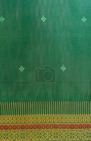 Photo for Abstract fabric backdrop. green silk - Royalty Free Image