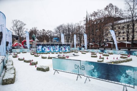 Téléchargez les photos : Universitetsplassen sous Skiskyting VM 2016 - en image libre de droit