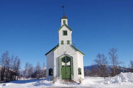 Photo for Church at winter , travel place on background - Royalty Free Image