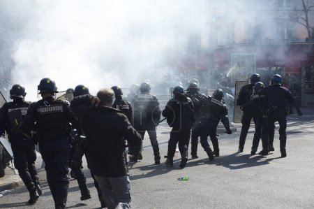 Photo for "FRANCE - PARIS - PROTEST - LABOUR LAW" - Royalty Free Image