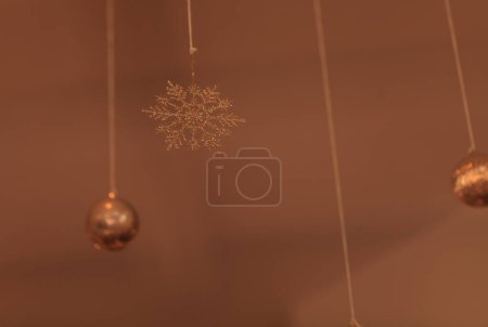 Foto de Primer plano de año nuevo festivo y decoración de Navidad para el fondo - Imagen libre de derechos