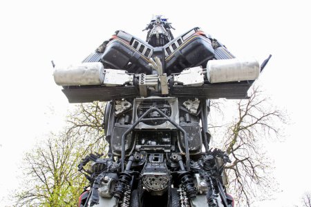 Foto de Transformers protegiendo a Zagreb, exposición. Zagreb 2016 - Imagen libre de derechos