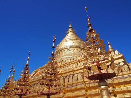 Foto de Pagoda Shwezigon en Nyang U 2013 - Imagen libre de derechos