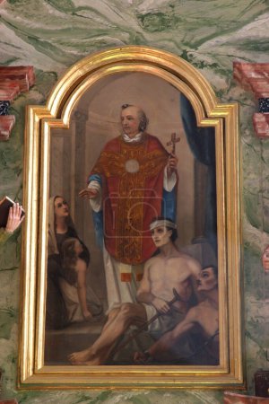 Foto de Icono de santo en la iglesia, vista de cerca - Imagen libre de derechos