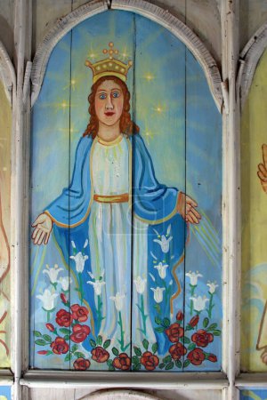 Foto de Icono de santo en la iglesia, vista de cerca - Imagen libre de derechos