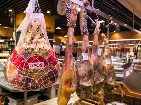 Photo for Spanish ham and jamon in barcelona - Royalty Free Image