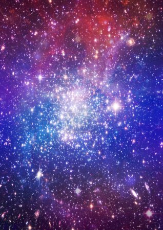 Téléchargez les photos : Galaxie lointaine, image colorée - en image libre de droit