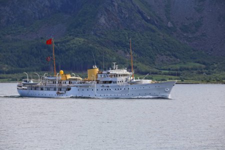 Photo for The royal ship Norway passed through Brnnysundet on 20 June 2016 - Royalty Free Image