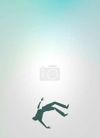 Photo for Man Falling Design background - Royalty Free Image