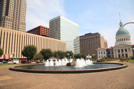 Photo for St. Louis - Kiener Plaza, travel place on background - Royalty Free Image