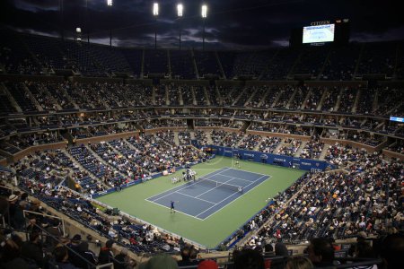 Téléchargez les photos : Tennis américain Open - Arthur Ashe Stadium - en image libre de droit