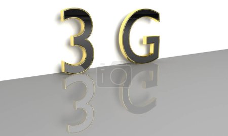 Photo for 3G 3d text lettering - Royalty Free Image