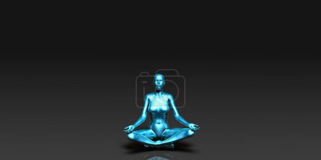 Photo for The Lotus Position Yoga Pose - Royalty Free Image