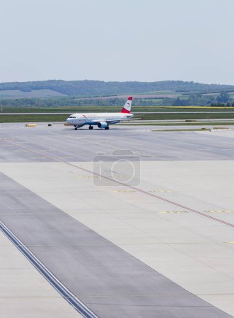 Photo for Airport asphalt runway. transportation concept - Royalty Free Image