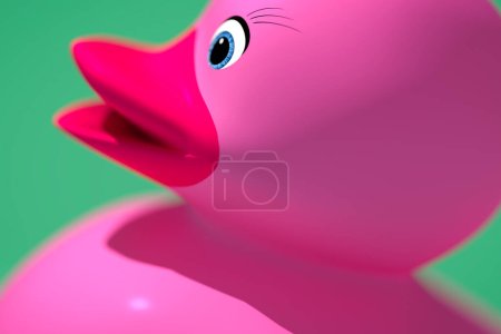 Photo for Sweet rubber ducky, colorful illustration - Royalty Free Image