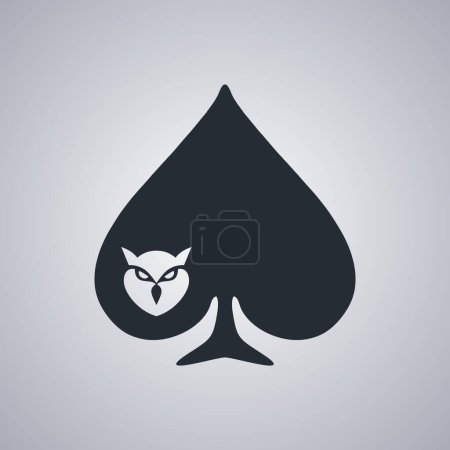 Photo for Owl on the card - Royalty Free Image