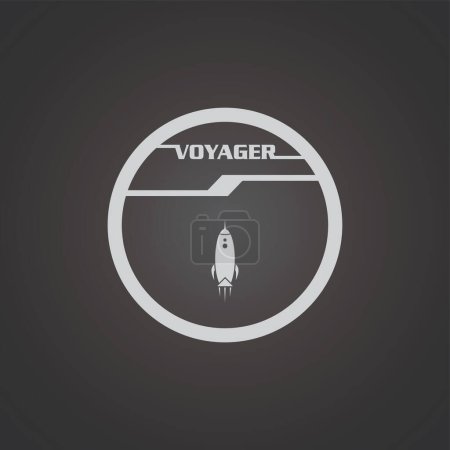 Photo for Illustration of a rocket space - Royalty Free Image