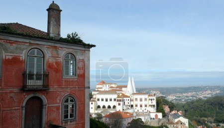 Foto de Detalle de un edificio antiguo, Sintra, Portugal - Imagen libre de derechos