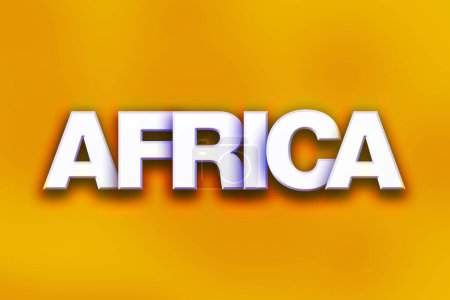 Foto de África concepto colorido palabra arte - Imagen libre de derechos