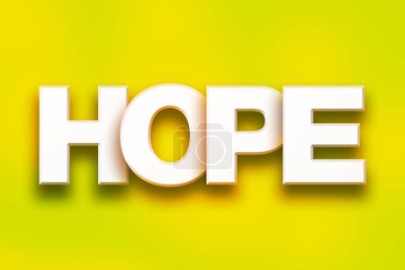 Photo for Hope Concept Colorful Word Art, 3d illustration - Royalty Free Image
