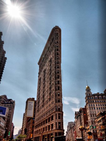 Foto de Flatiron, paisaje urbano de Manhattan, EE.UU. - Imagen libre de derechos