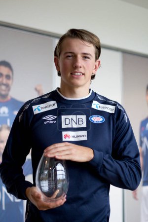 Photo for Young player of the year and winner of the Nettavisen prize 2016, Sander Berge - Royalty Free Image