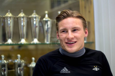 Photo for Interview with Jonas Svensson of Rosenborg was named Player of the Year and received the 2016 Nettavisen award, Norway. - Royalty Free Image
