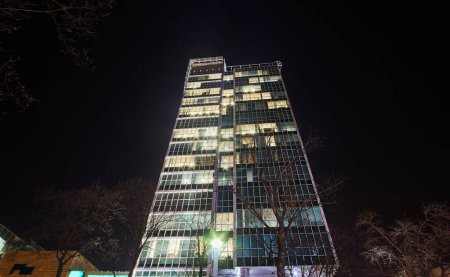 Photo for Night view of modern office building - Royalty Free Image
