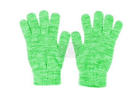 Photo for Wool gloves isolated on white background - Royalty Free Image