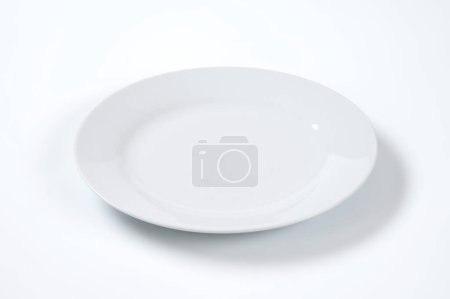 Foto de Plato de cena blanco de cerca - Imagen libre de derechos