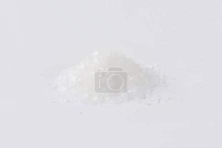 Photo for Heap of sea salt on white background - Royalty Free Image