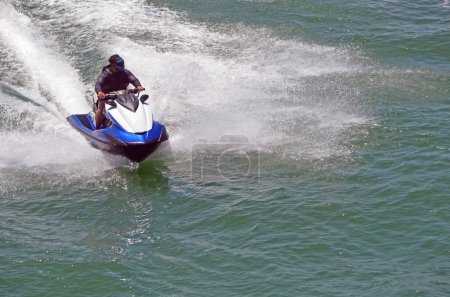 Photo for Jet skier on Biscayne Bay - Royalty Free Image