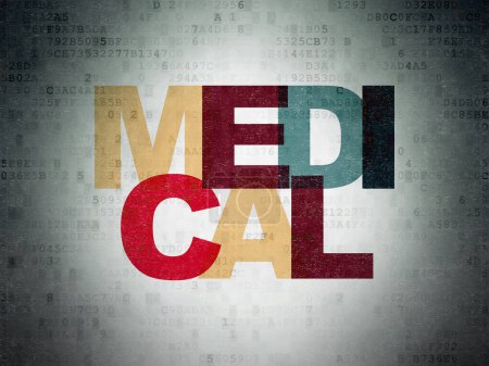 Téléchargez les photos : Concept de santé : Medical on Digital Data Paper background - en image libre de droit