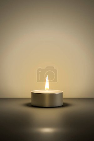 Photo for Typical tealight with space for your content, 3d illustration - Royalty Free Image