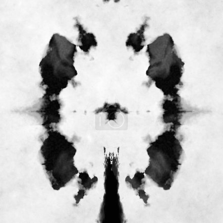 Photo for Black and white Rorschach test - Royalty Free Image