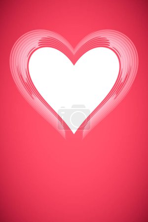 Téléchargez les photos : Cadre en forme de coeur rouge, image colorée - en image libre de droit
