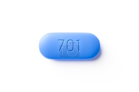 Photo for Typical PrEP pill with the number 701 - Royalty Free Image