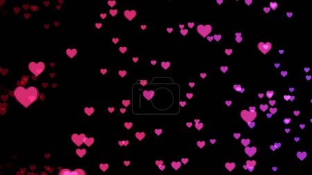 Photo for Abstract background with colorful hearts - Royalty Free Image