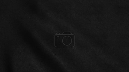 Foto de Fondo de tela negro abstracto con ondas suaves - Imagen libre de derechos