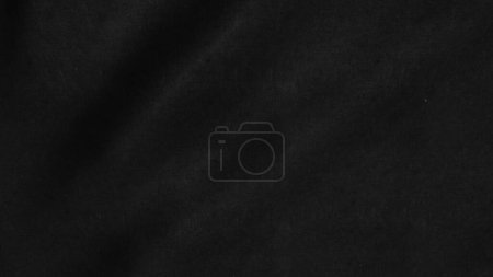 Foto de Fondo de tela negro abstracto con ondas suaves - Imagen libre de derechos