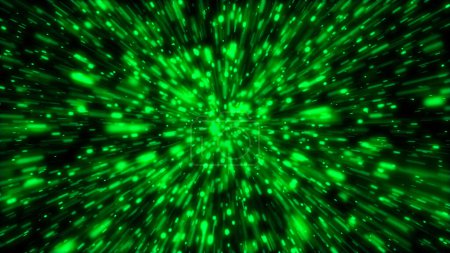 Foto de Astrofotografía abstracta verde, portal de viajes de galaxias - Imagen libre de derechos