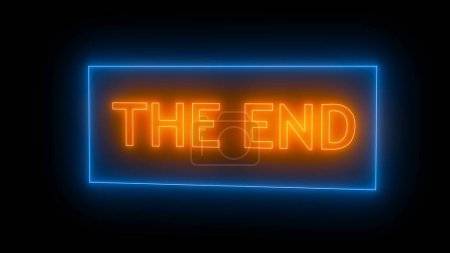 Photo for THE END Sign in Neon Style - Royalty Free Image