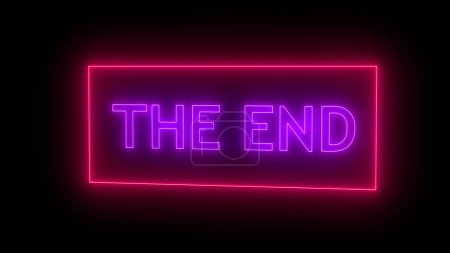 Photo for THE END Sign in Neon Style - Royalty Free Image