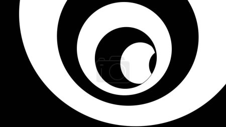 Téléchargez les photos : Spirale hypnotique noire et blanche - en image libre de droit