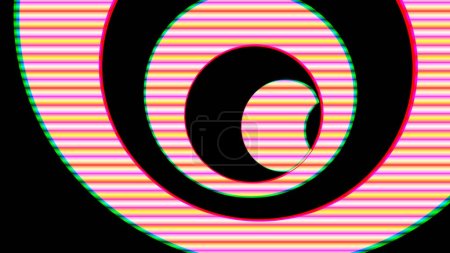 Téléchargez les photos : Spirale hypnotique noire et blanche - en image libre de droit