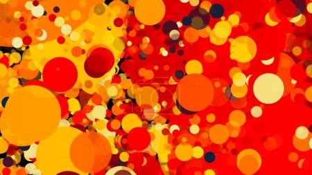 Foto de Fondo de círculos naranja colorido abstracto - Imagen libre de derechos