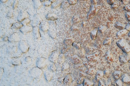 Foto de La textura de la piedra en yeso - Imagen libre de derechos