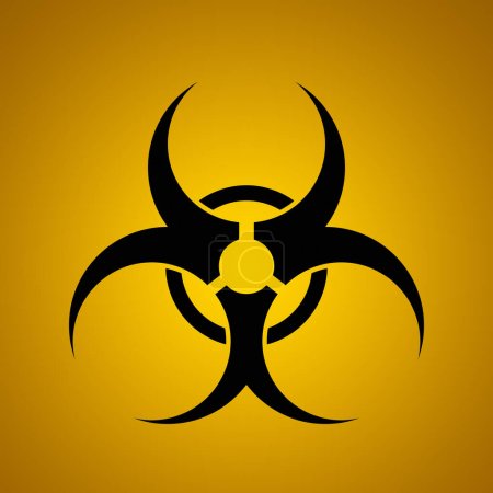 Photo for Typical biohazard sign symbol - Royalty Free Image