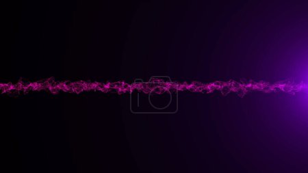 Foto de Superficie ondulada de partículas de brillo con destellos brillantes - Imagen libre de derechos